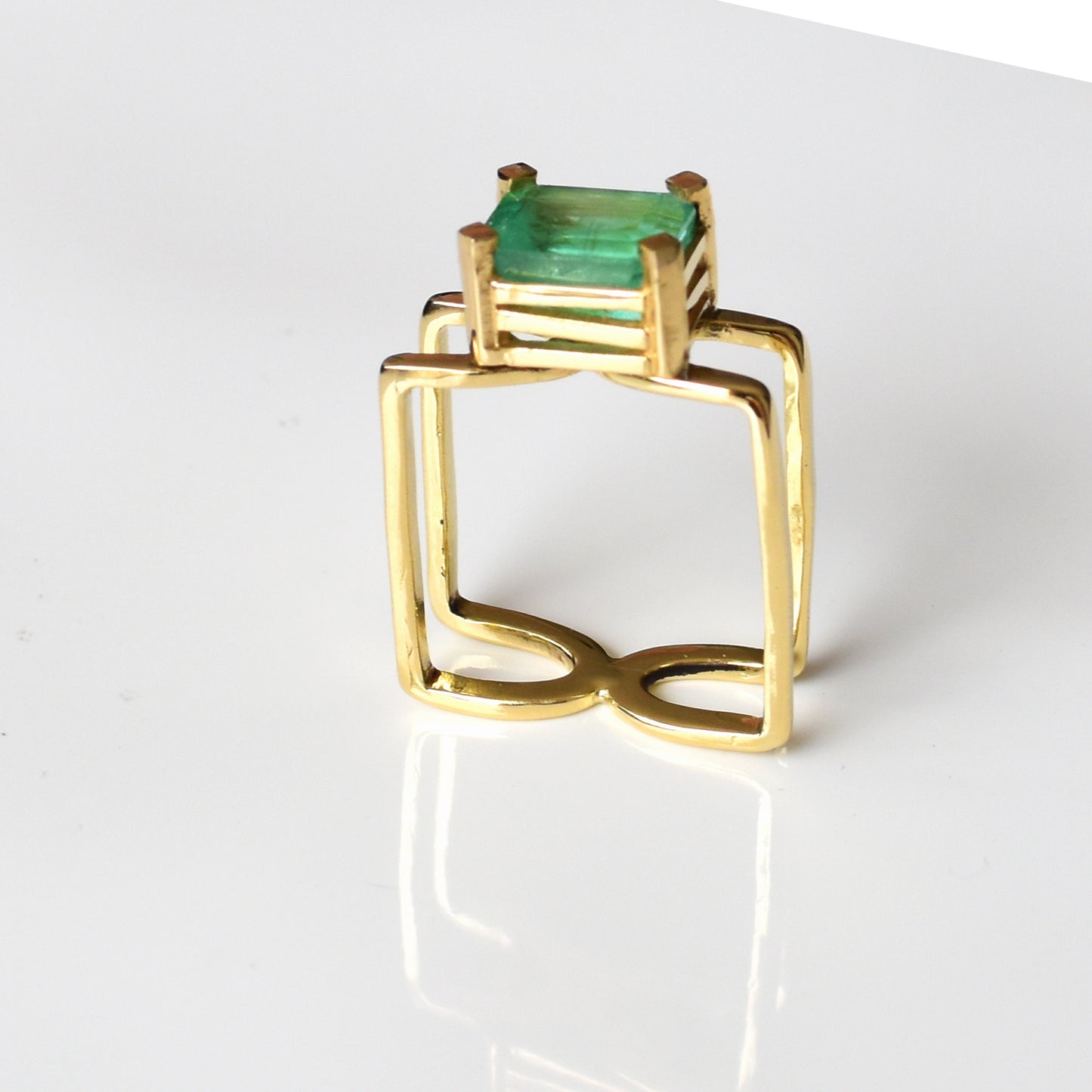 Sydney Ring - Emerald and 18K Yellow Gold