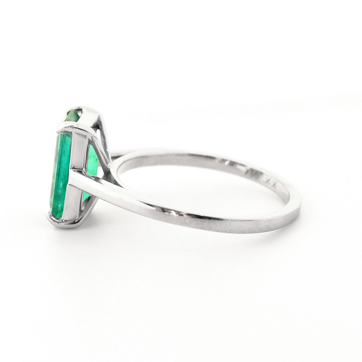 Large Emerald Solitaire Ring