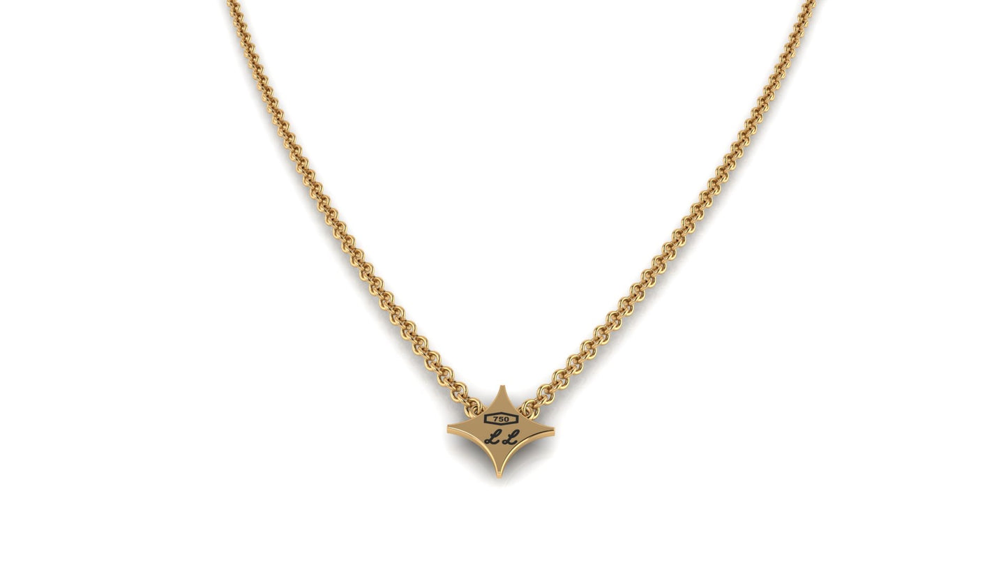 Stella Maris Diamond Necklace - 18K yellow Gold