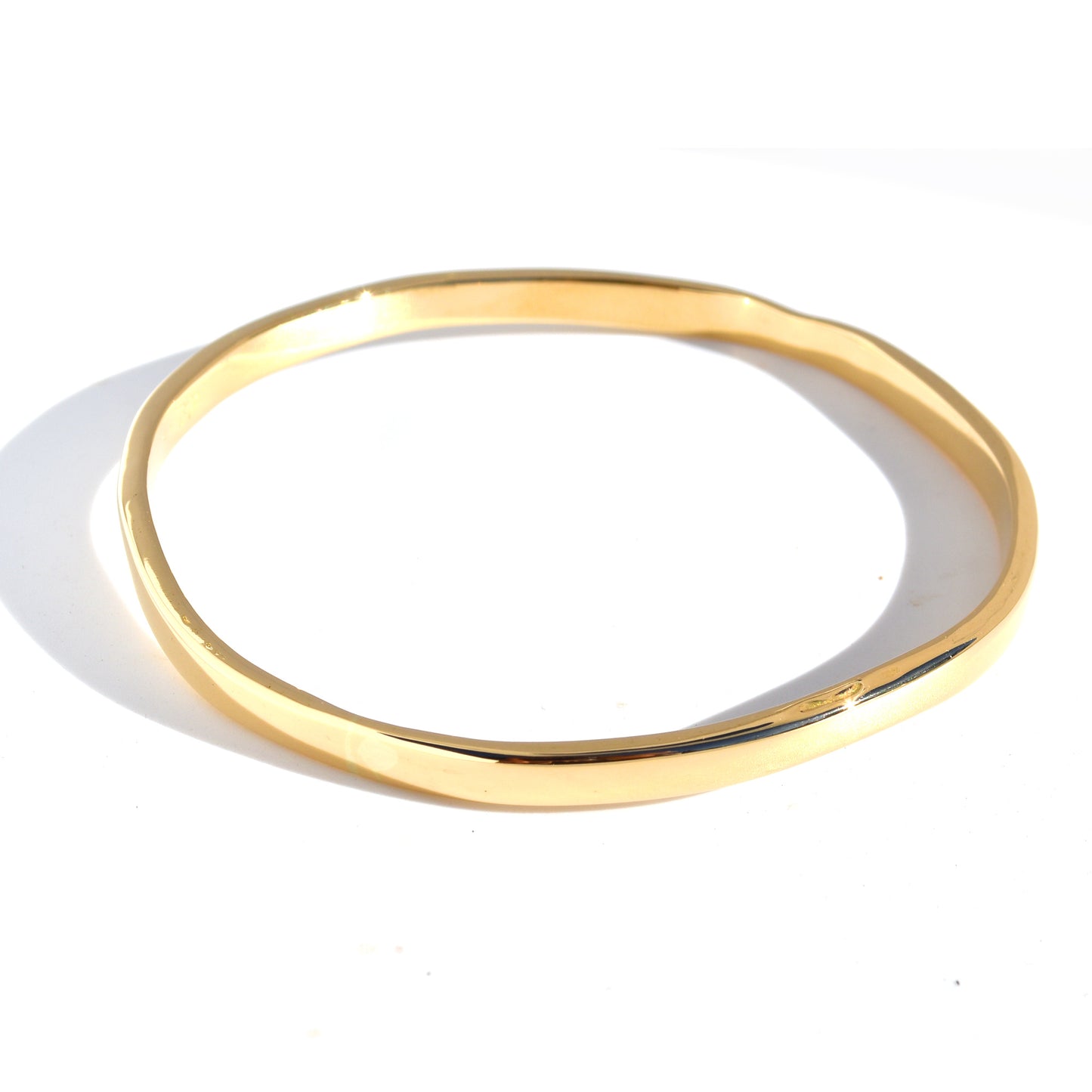 Organic Bangle - 18K Solid gold