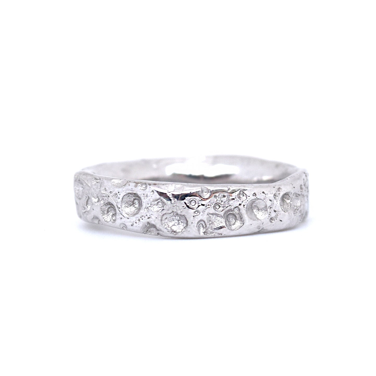 Sea Urchin Ring 4.5mm Width - 18K White Gold