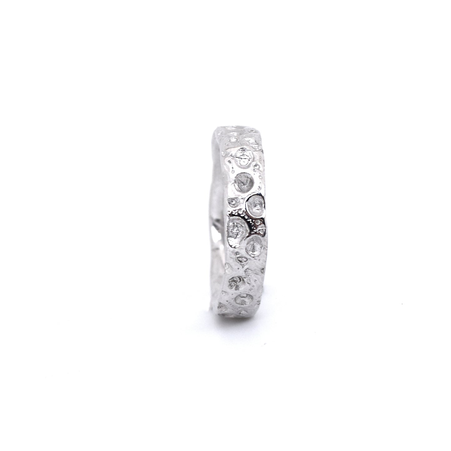 Sea Urchin Ring 4.5mm Width - 18K White Gold