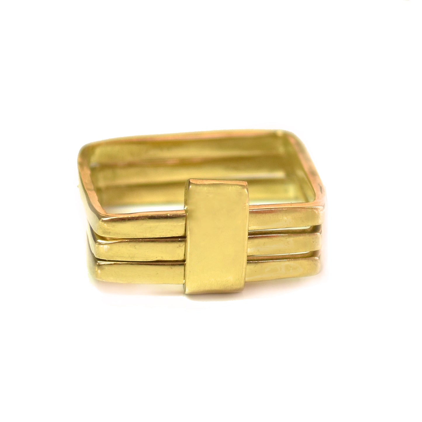 Firenze Ring Wide Bar - 18K Yellow Gold