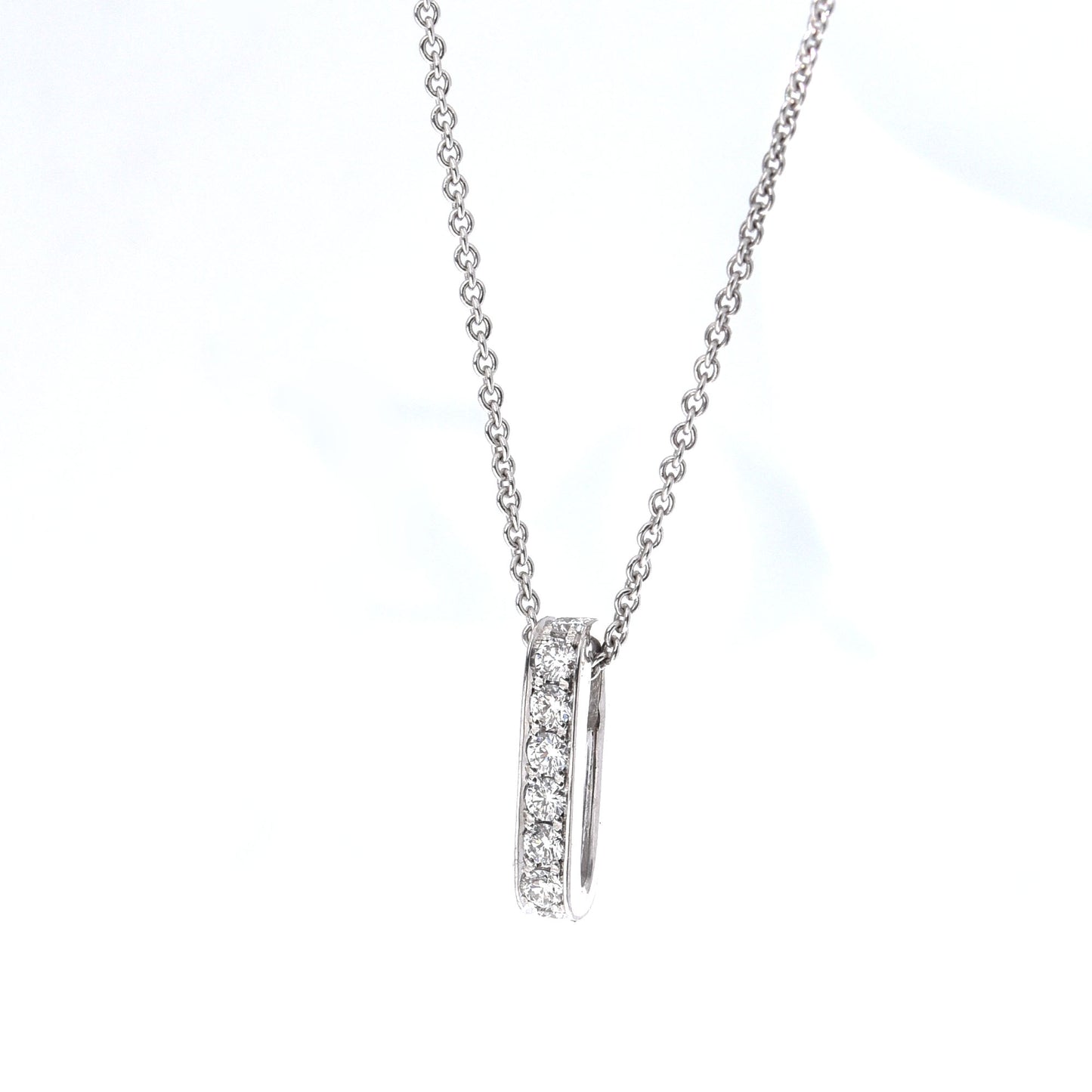 Firenze Pendant Diamond Pave - 18K White Gold