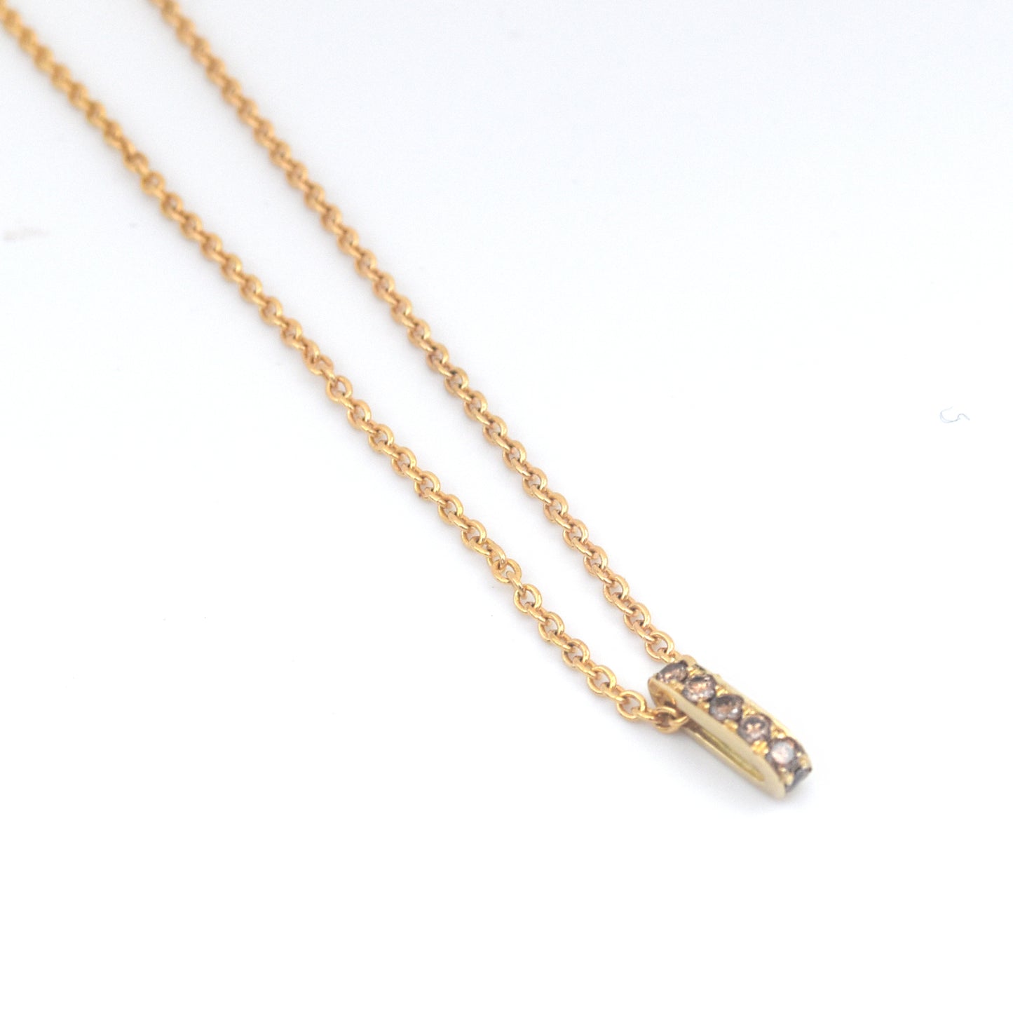 Firenze Pendant - Cognac Diamond Pave