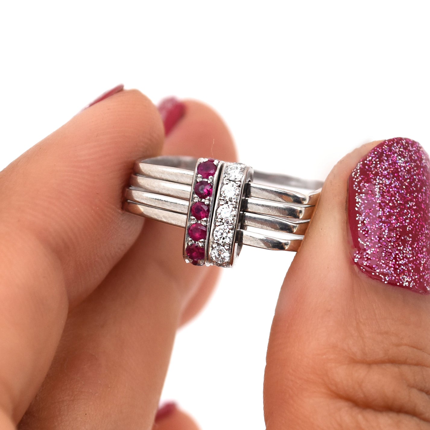 Luca Frisenna Gold 'Two Bar' Ring main image 1