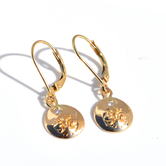 Firenze Dangle Diamond Earrings - 18K Yellow Gold