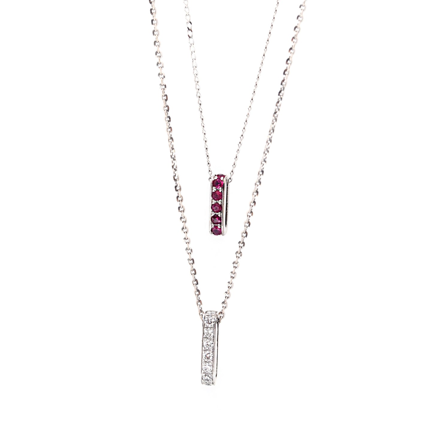 Firenze Pendant - Ruby Pave