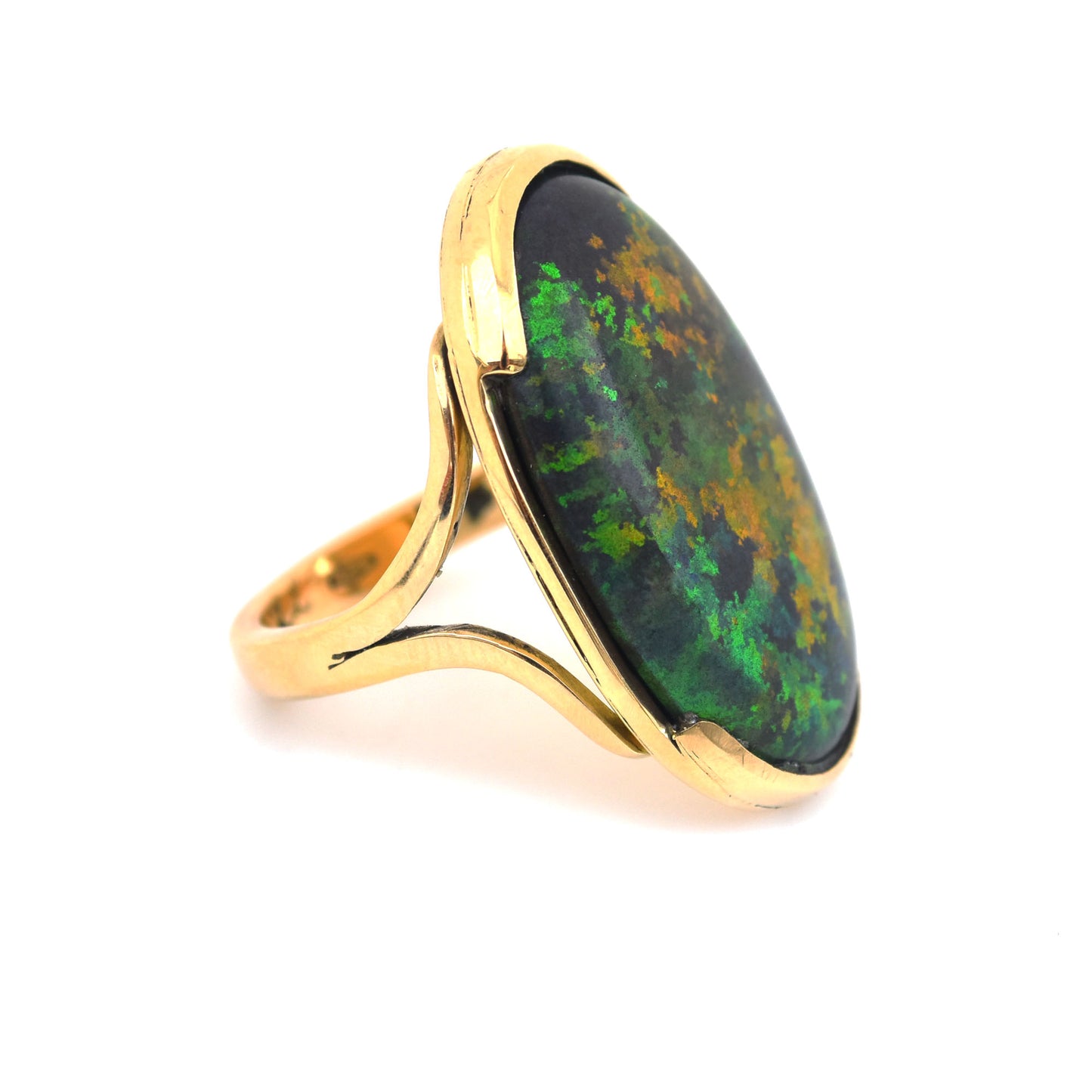 Opal Dress Ring - 18K Yellow Gold