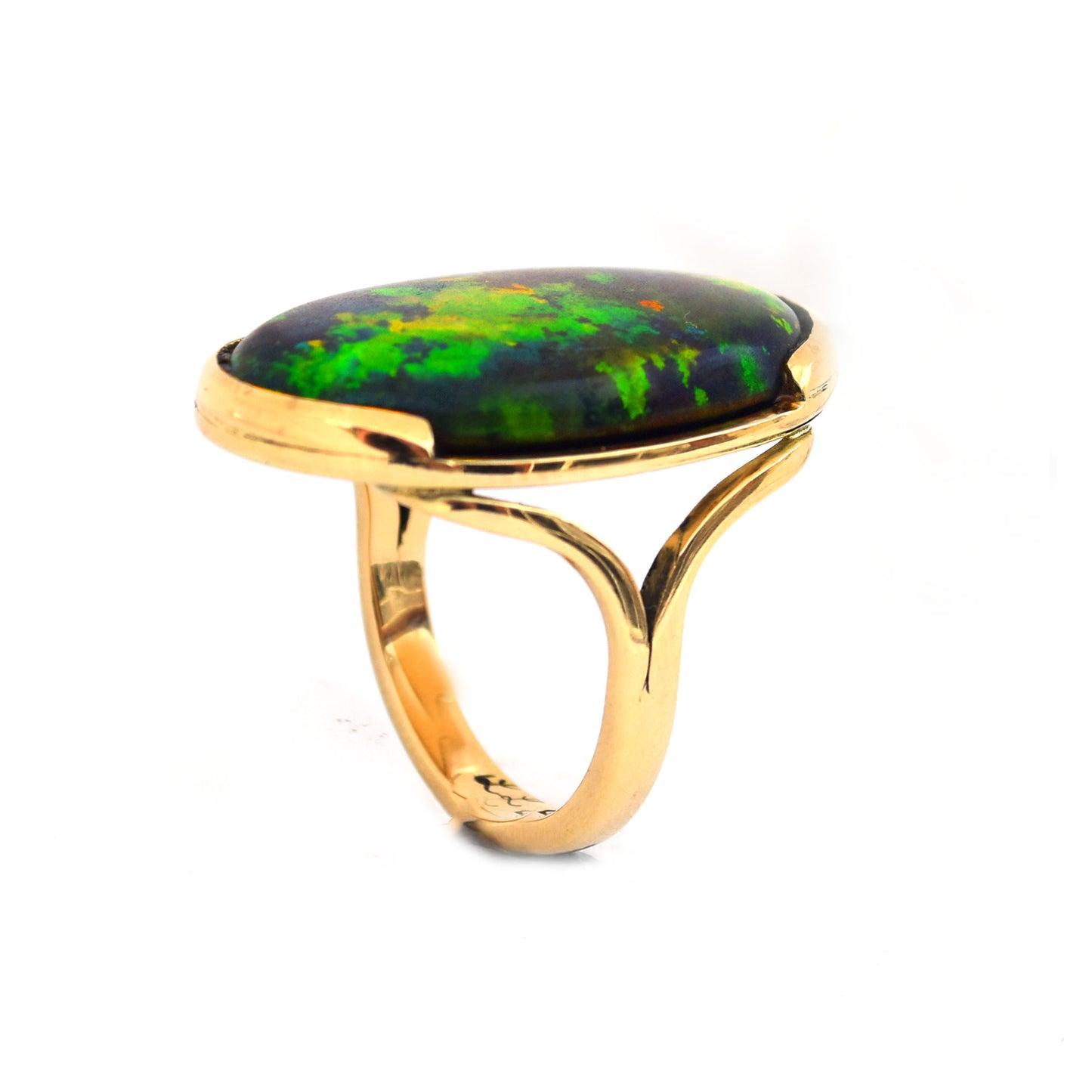 Opal Dress Ring - 18K Yellow Gold