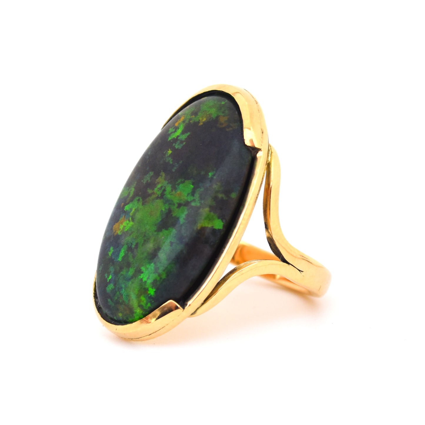 Opal Dress Ring - 18K Yellow Gold