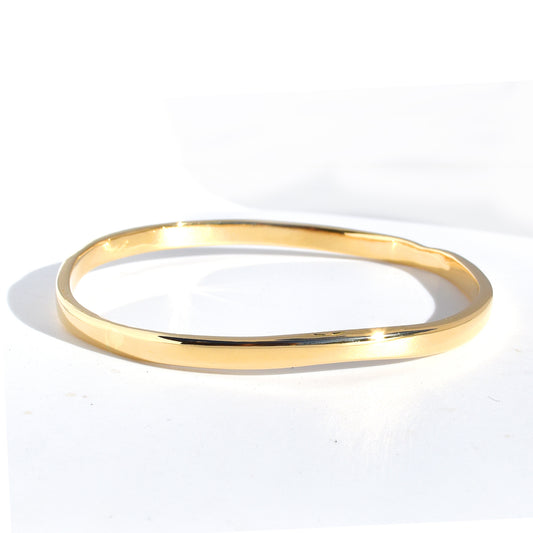 Organic Bangle - 18K Solid gold