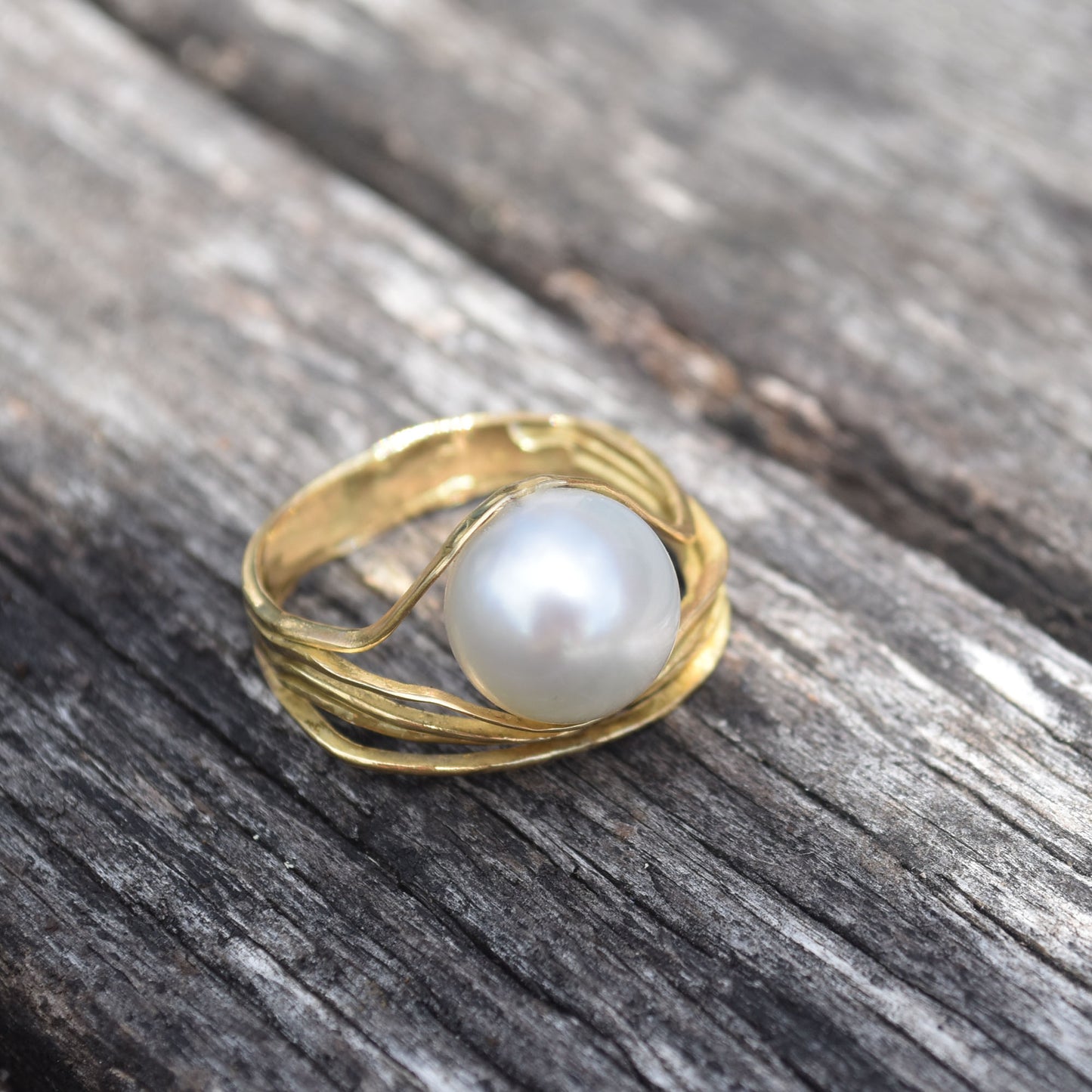 Oyster Ring - 10mm South Sea Pearl