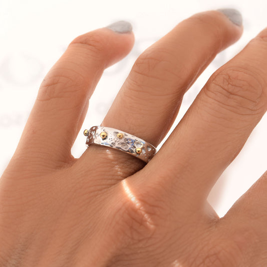 Sea Urchin Texture Ring - 6mm wide