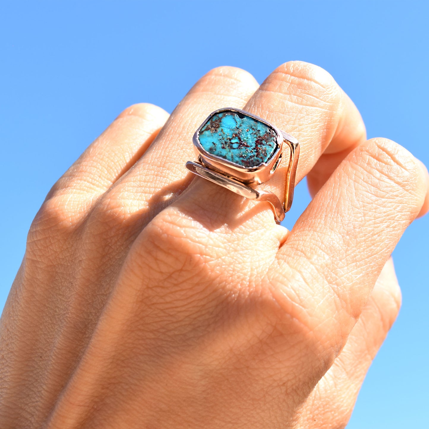 Persia Ring - Turquoise 18K Rose Gold